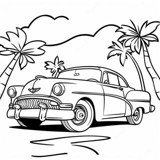 50s Classic Car Coloring Page 36213-28979