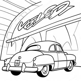 50s Classic Car Coloring Page 36213-28980