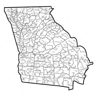 Georgia State Outline Coloring Page 36223-28985