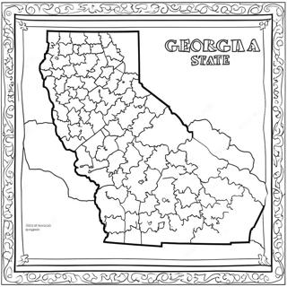 Georgia State Outline Coloring Page 36223-28986