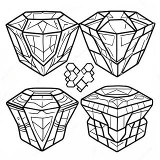 Diamond Armor Minecraft Steve Coloring Page 36253-29010