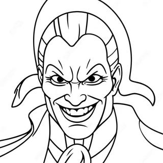 Evil Villain With Sinister Smile Coloring Page 36264-29023