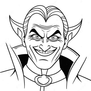 Evil Villain With Sinister Smile Coloring Page 36264-29024