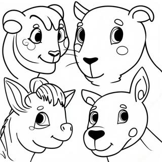 Thick Lined Coloring Pages