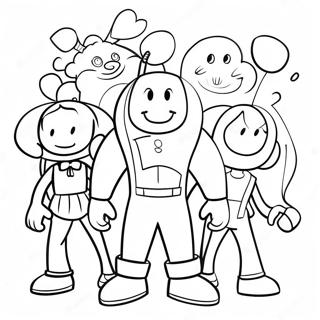 Thick Lined Coloring Pages