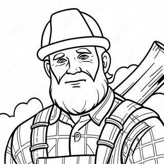 Lumberjack Coloring Page 36293-29041