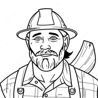 Lumberjack Coloring Page 36293-29044