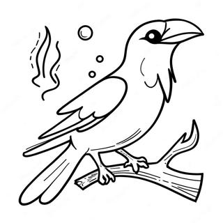 Raven Casting Spells Coloring Page 362-291