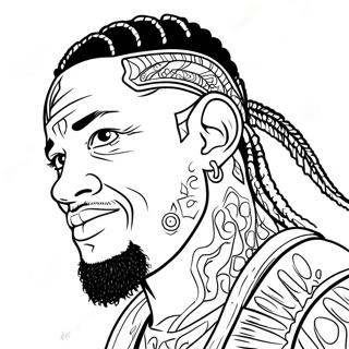 Jey Uso Coloring Pages