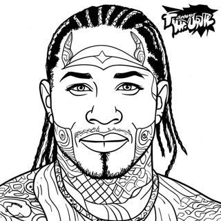 Jey Uso Coloring Page 36303-29062