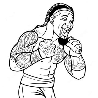 Jey Uso Coloring Pages