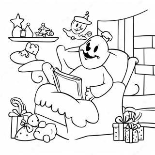 Twas The Night Before Christmas Coloring Page 36313-29055