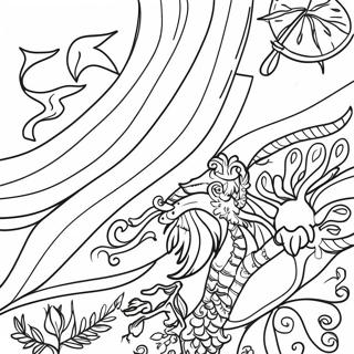 Jamaica Flag Coloring Page 36323-29066