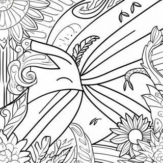 Vibrant Jamaica Flag Coloring Page 36324-29072