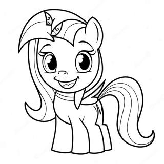 Twilight Sparkle In Spooky Costume Coloring Page 36334-29077