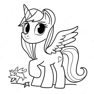 Twilight Sparkle In Spooky Costume Coloring Page 36334-29078