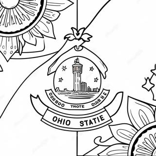 Ohio State Flag Coloring Page 36363-29094