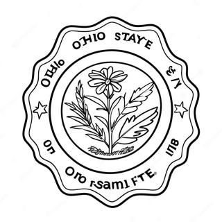 Ohio State Flag Coloring Page 36363-29096