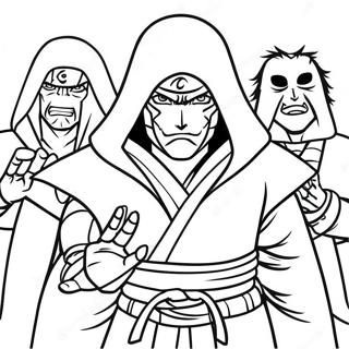 Menacing Akatsuki Members Coloring Page 36394-29122