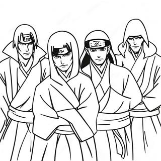 Menacing Akatsuki Members Coloring Page 36394-29124