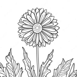 Dandelion Flower Coloring Page 36403-29126