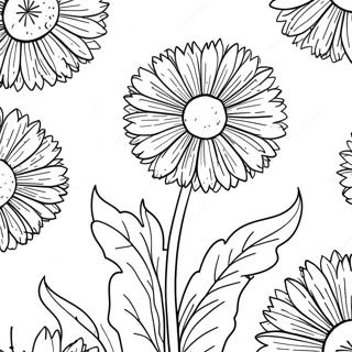 Dandelion Flower Coloring Page 36403-29127