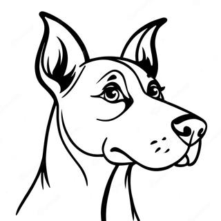 Doberman Coloring Page 36413-29143