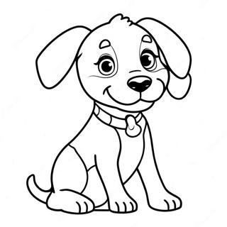 Playful Doberman Puppy Coloring Page 36414-29139