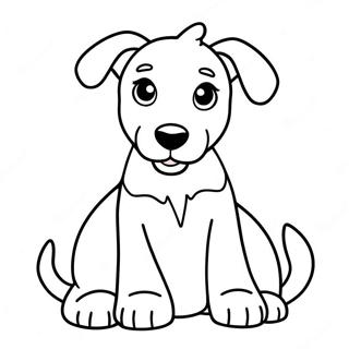 Playful Doberman Puppy Coloring Page 36414-29140