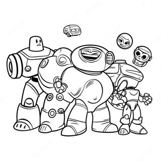 Fun Mitchells Vs The Machines Characters Coloring Page 36424-29149