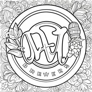 Brewers Logo Coloring Page 36463-29179