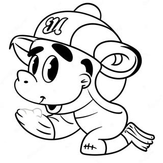 Milwaukee Brewers Mascot Coloring Page 36464-29181