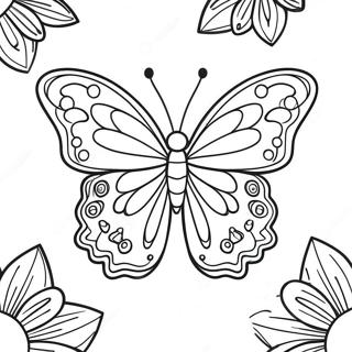 Vibrant Violet Butterfly Coloring Page 36474-29186