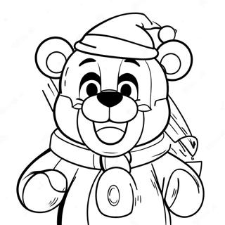 Fnaf Christmas Coloring Pages