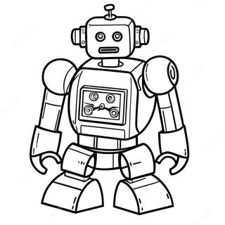 Lego Robot Coloring Pages