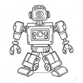 Lego Robot Coloring Page 36493-29200