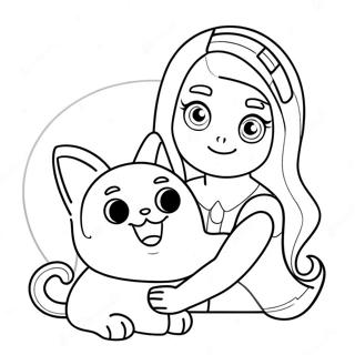 Sam And Cat Coloring Page 36553-29253