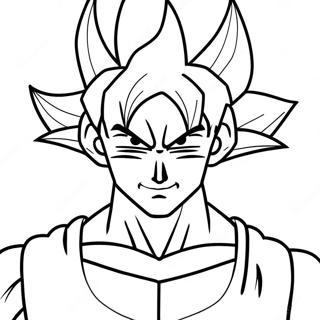 Super Saiyan 4 Goku Coloring Page 36563-29263