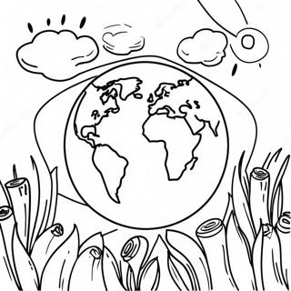 Earth Day For Preschoolers Coloring Pages