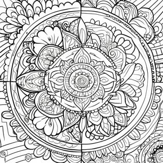 Healing Mandala Coloring Page 36573-29266