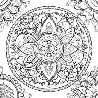 Healing Mandala Coloring Page 36573-29267