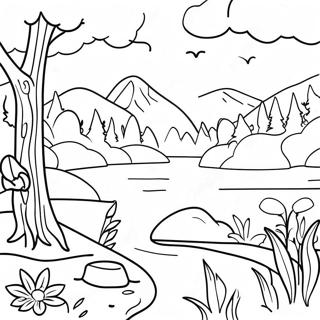 Soothing Nature Scenes Coloring Page 36574-29270