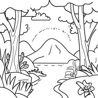 Soothing Nature Scenes Coloring Page 36574-29272