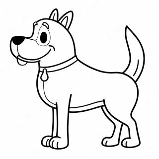 Dog Man In Action Coloring Page 36604-29301