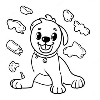 Dog Man In Action Coloring Page 36604-29302