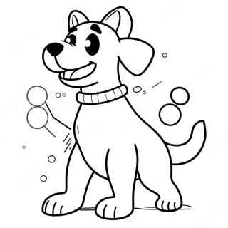 Dog Man In Action Coloring Page 36604-29303