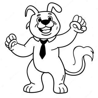 Dog Man In Action Coloring Page 36604-29304