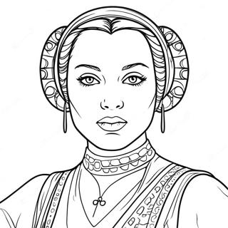 Padme Amidala Coloring Page 36623-29306