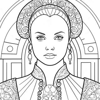 Padme Amidala Coloring Page 36623-29307