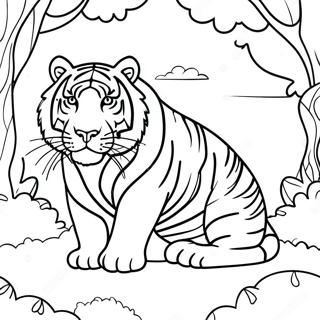 White Tiger Coloring Pages